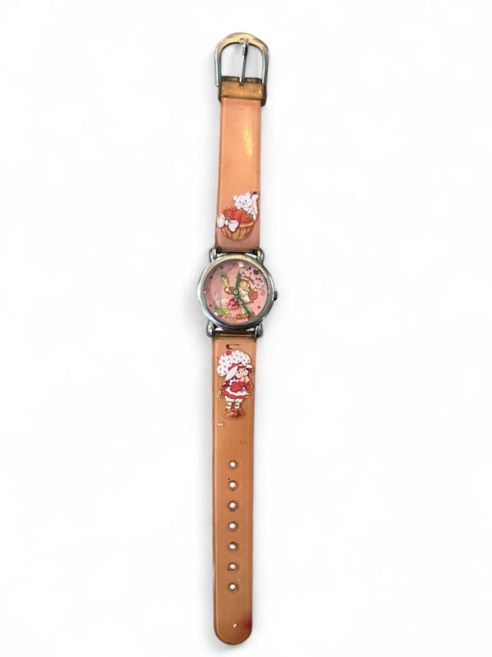 Vintage 2002 Strawberry Shortcake Analog Watch Pink Leather Strap Urban
Station